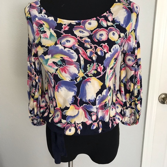 NBW Anthropologie Vanessa and Virginia floral top - Picture 1 of 8